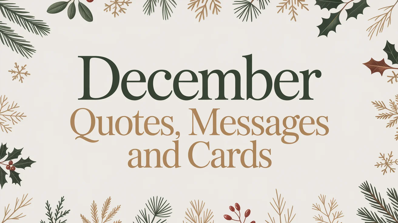 December Quotes Messages and Cards