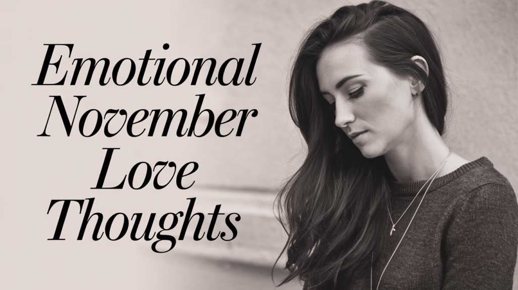 Emotional November Love Thoughts