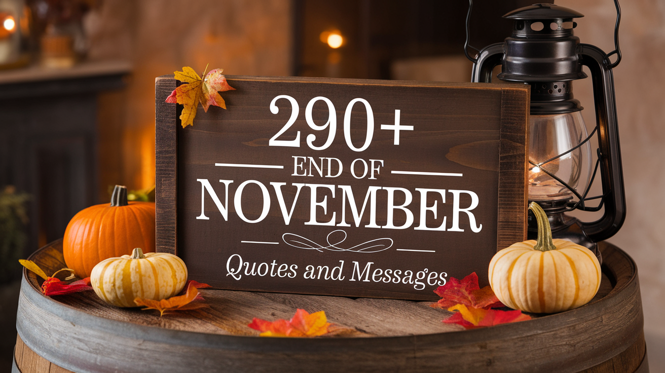 290+ End of November Quotes and Messages
