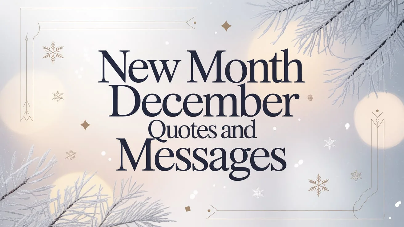 New Month December Quotes and Messages