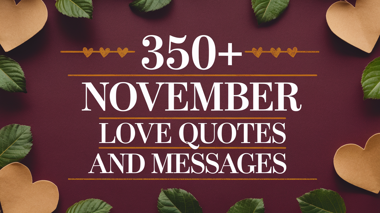 350+ November Love Quotes and Messages