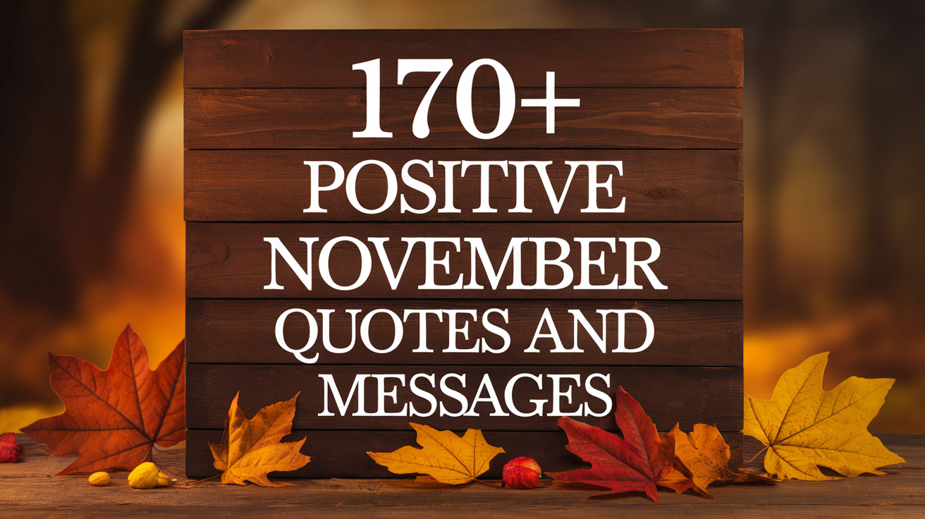 170+ Positive November Quotes and Messages