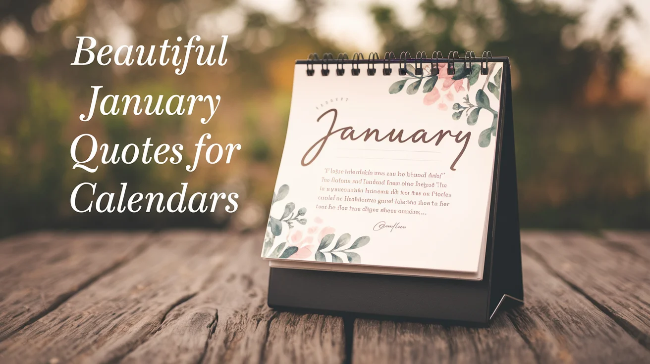 Beautiful January Quotes for Calendars