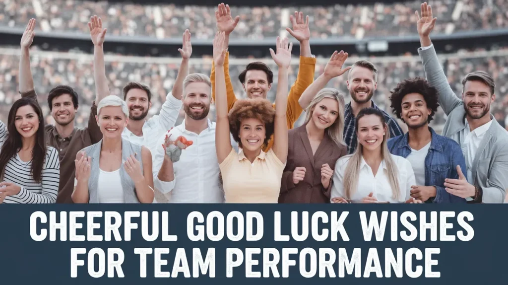 Cheerful Good Luck Wishes for Team Performance