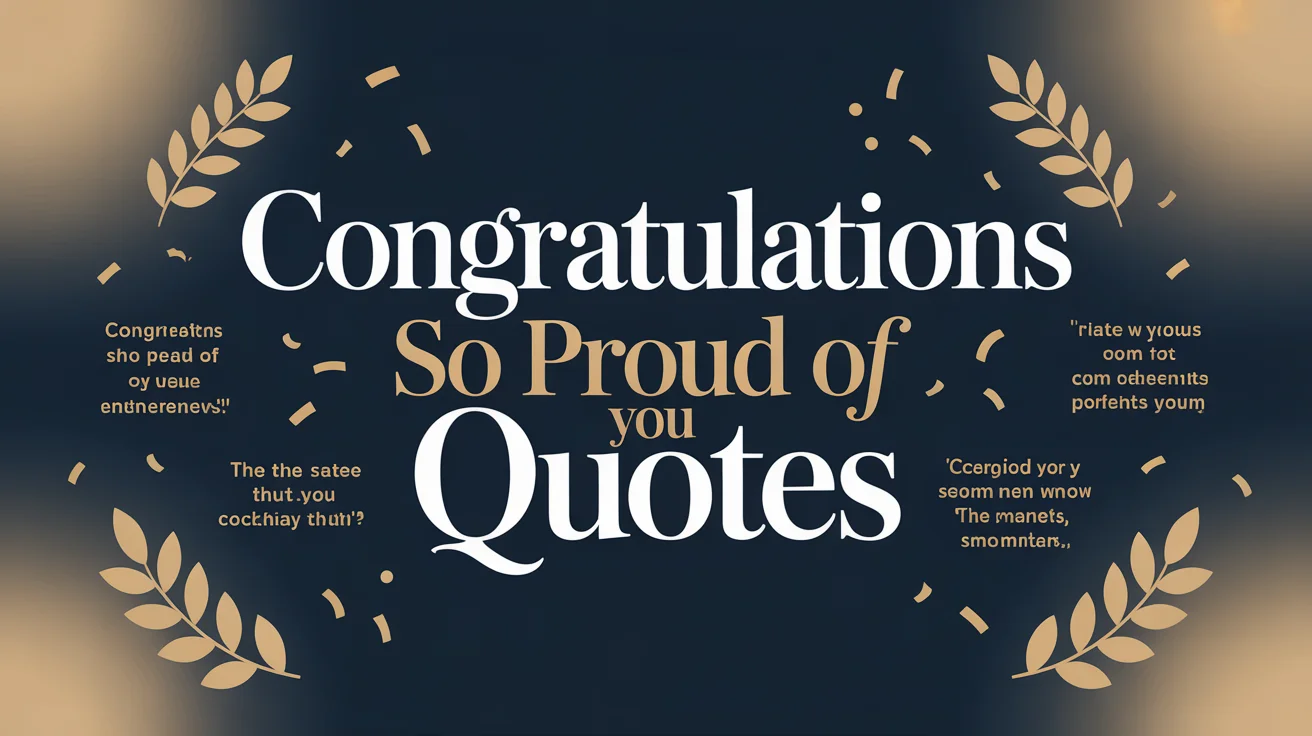 Congratulations So Proud of You Quotes