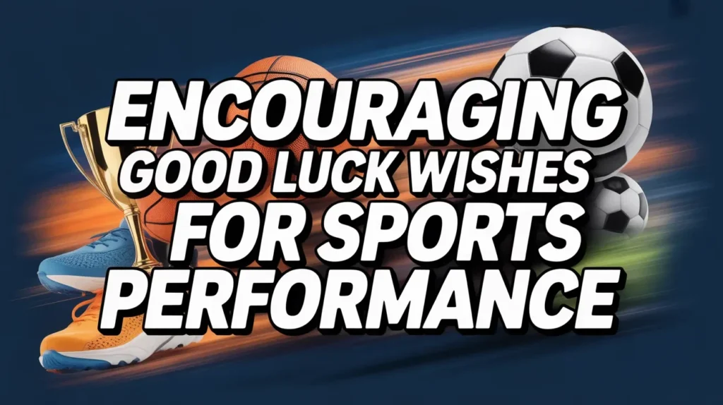 Encouraging Good Luck Wishes for Sports Performance