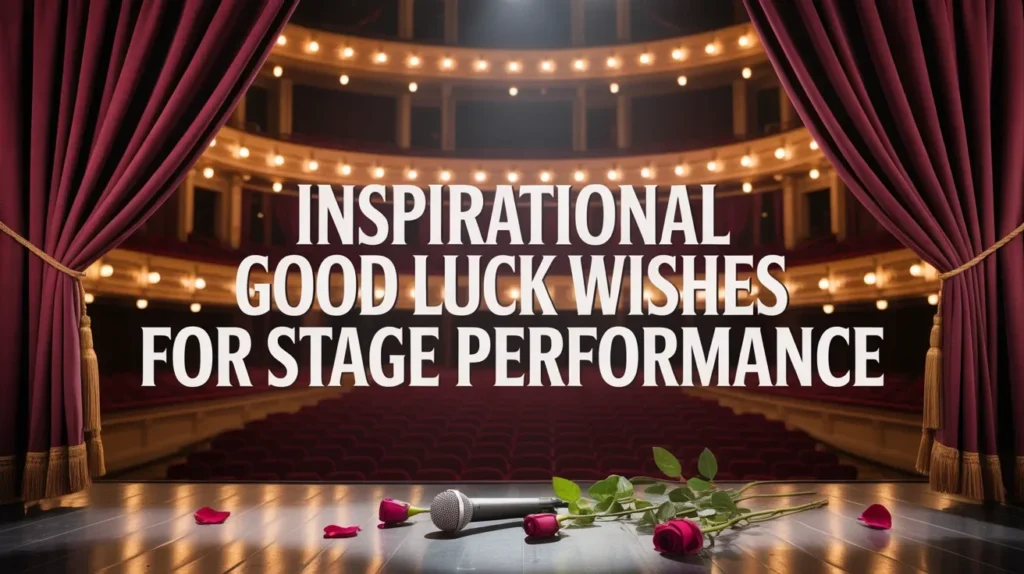 Inspirational Good Luck Wishes for Stage Performance