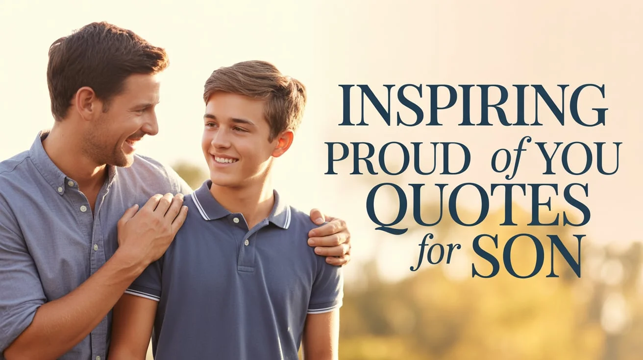 Inspiring Proud of You Quotes for Son