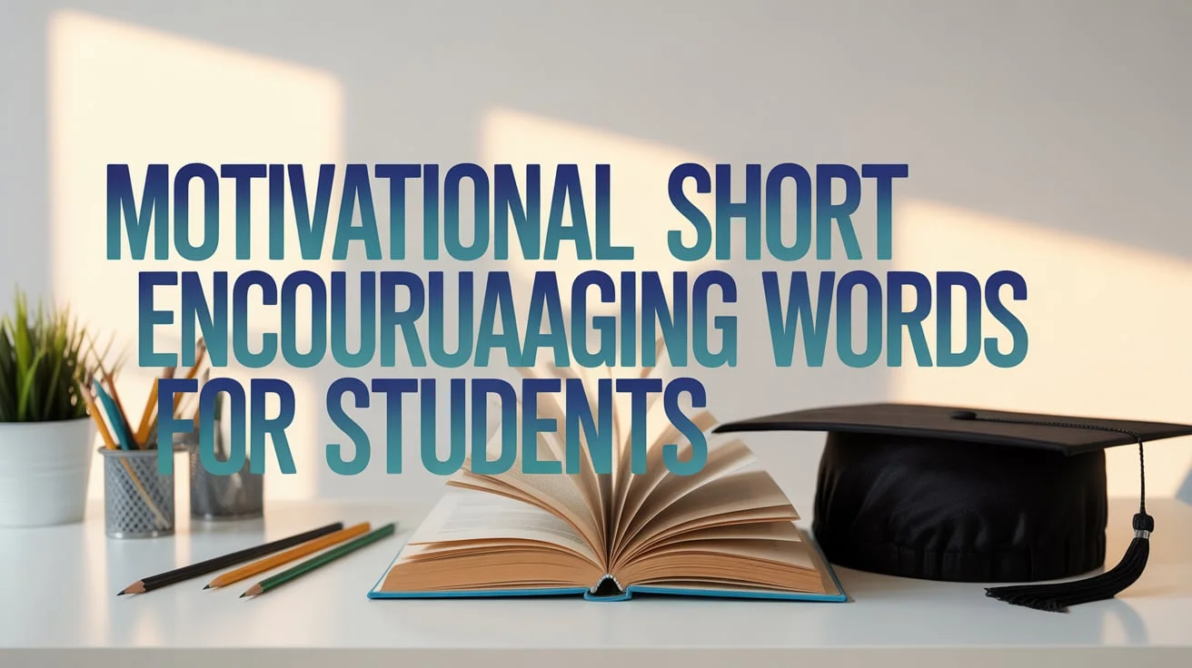 Motivational Short Encouraging Words for Students