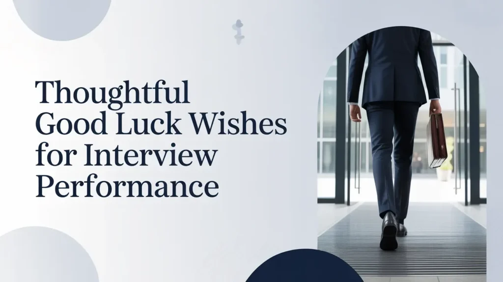 Thoughtful Good Luck Wishes for Interview Performance