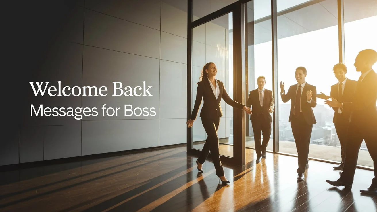 Welcome Back Messages for Boss