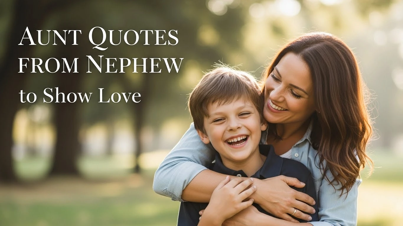 Aunt Quotes from Nephew to Show Love