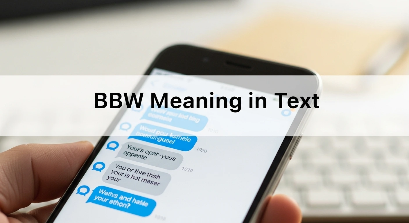 BBW Meaning in Text