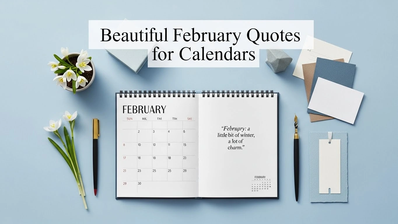 Beautiful February Quotes for Calendars