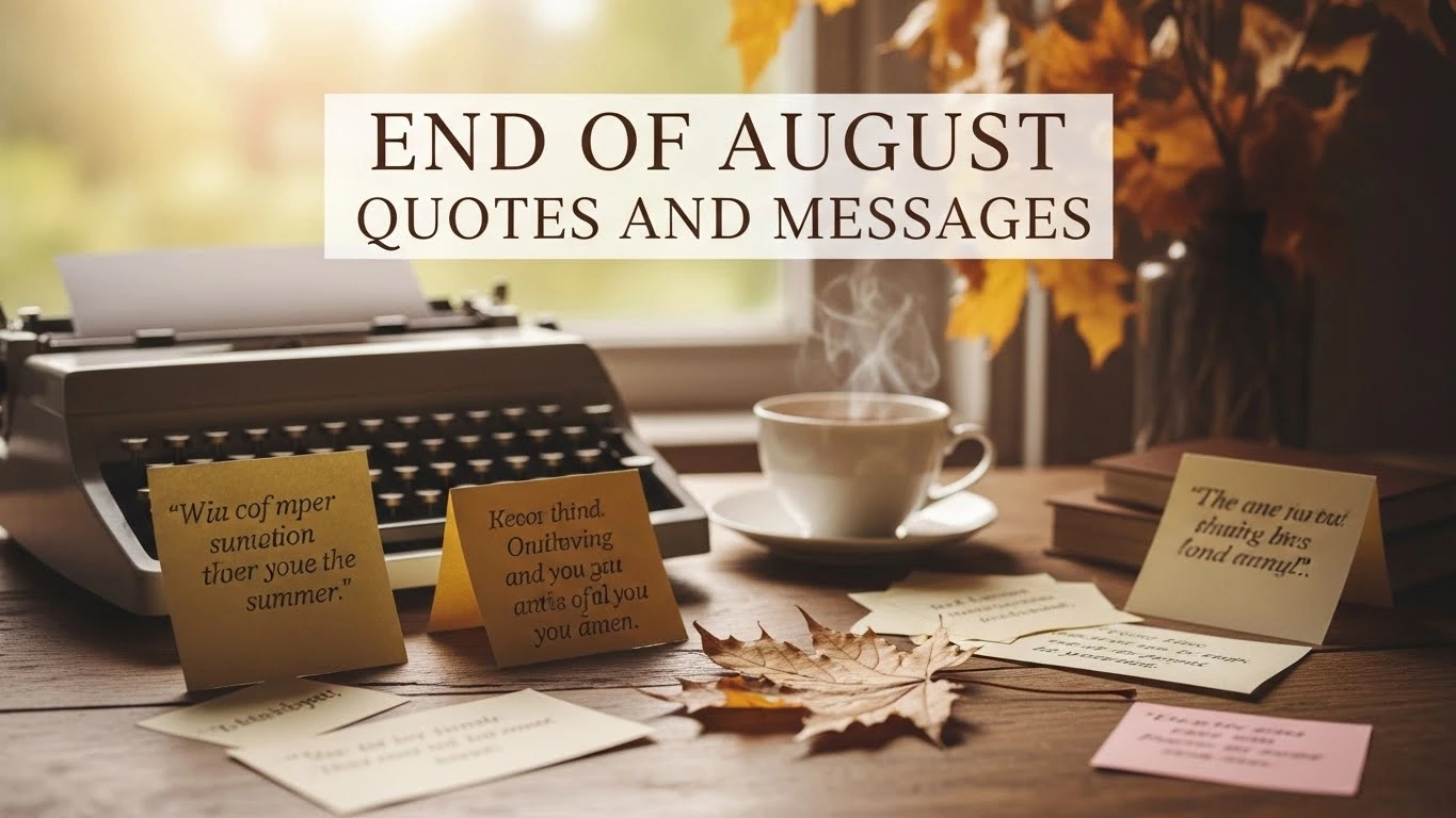 End of August Quotes and Messages