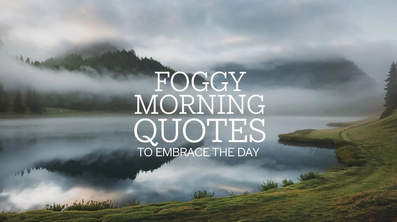 Foggy Morning Quotes to Embrace the Day