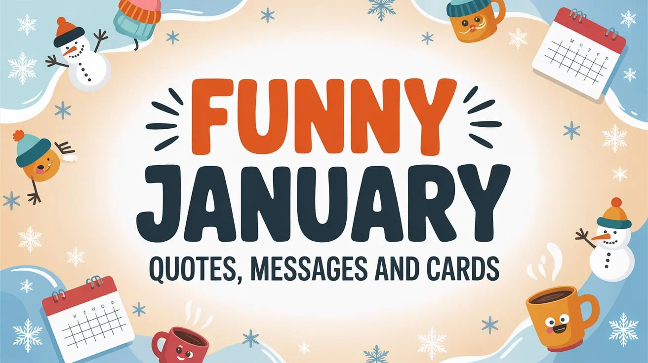 Funny January Quotes, Messages and Cards