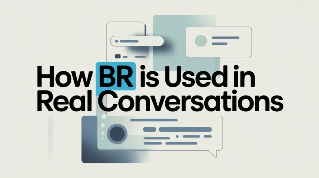 How BR Is Used in Real Conversations