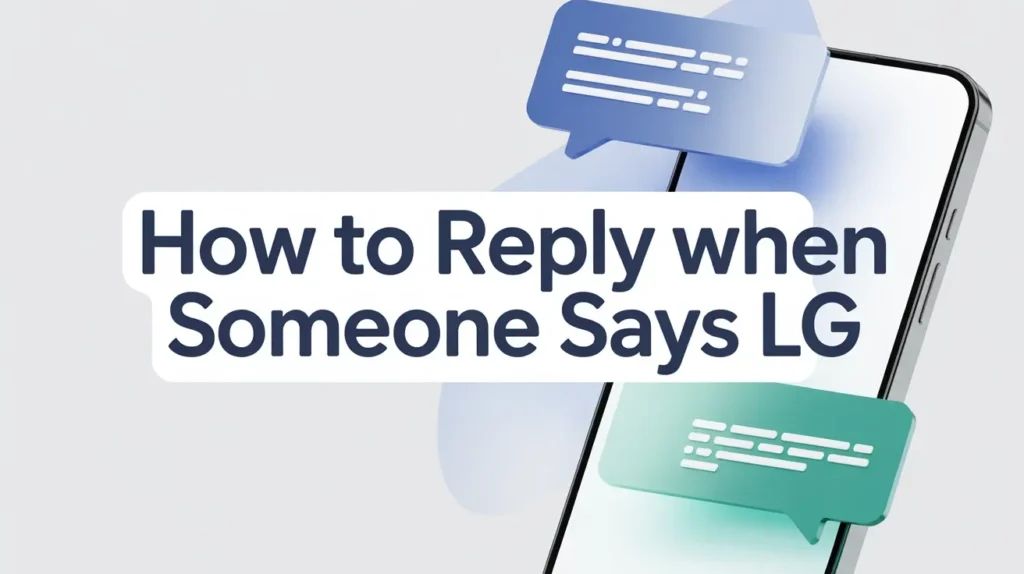 How to Reply When Someone Says LG
