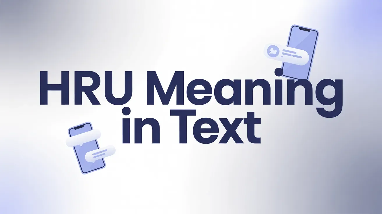 HRU Meaning in Text
