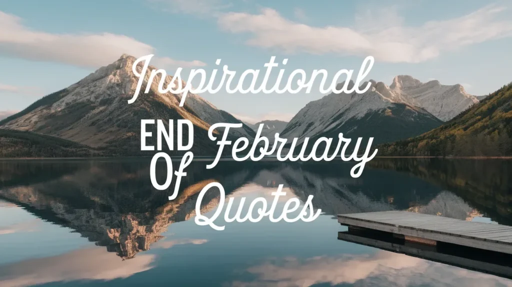 Inspirational End of February Quotes