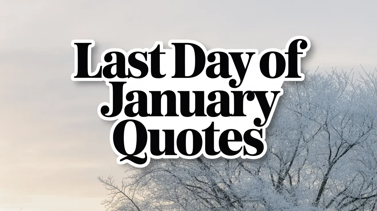 Last Day of January Quotes