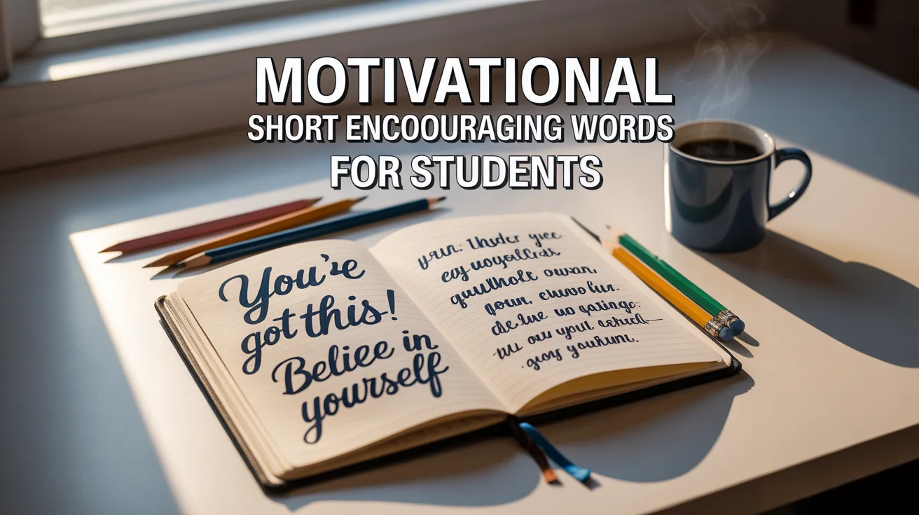Motivational Short Encouraging Words for Students