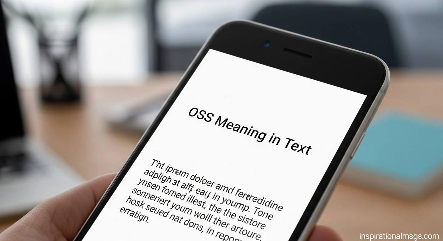 OSS Meaning in Text