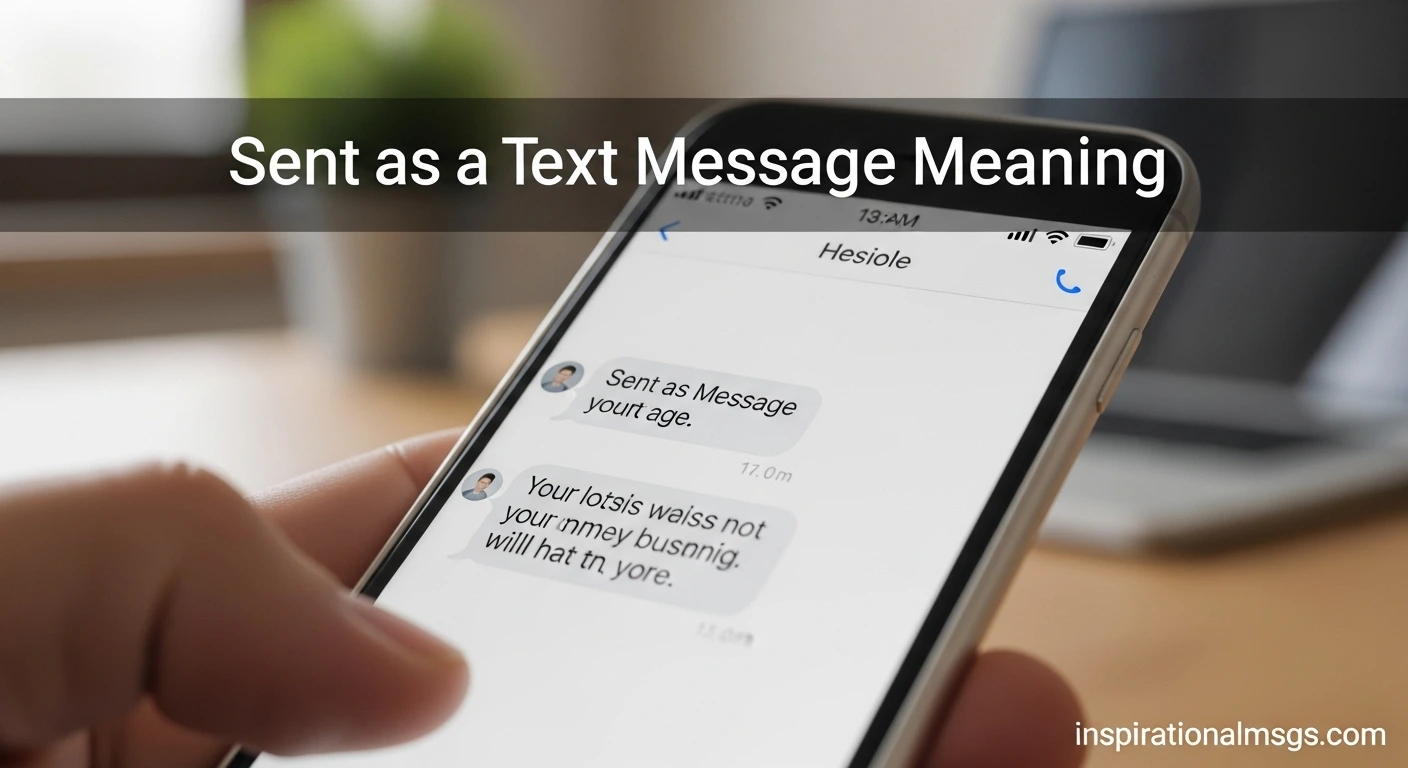 Sent as a Text Message Meaning