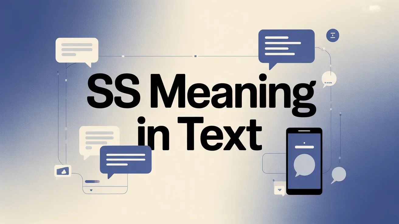 SS Meaning in Text