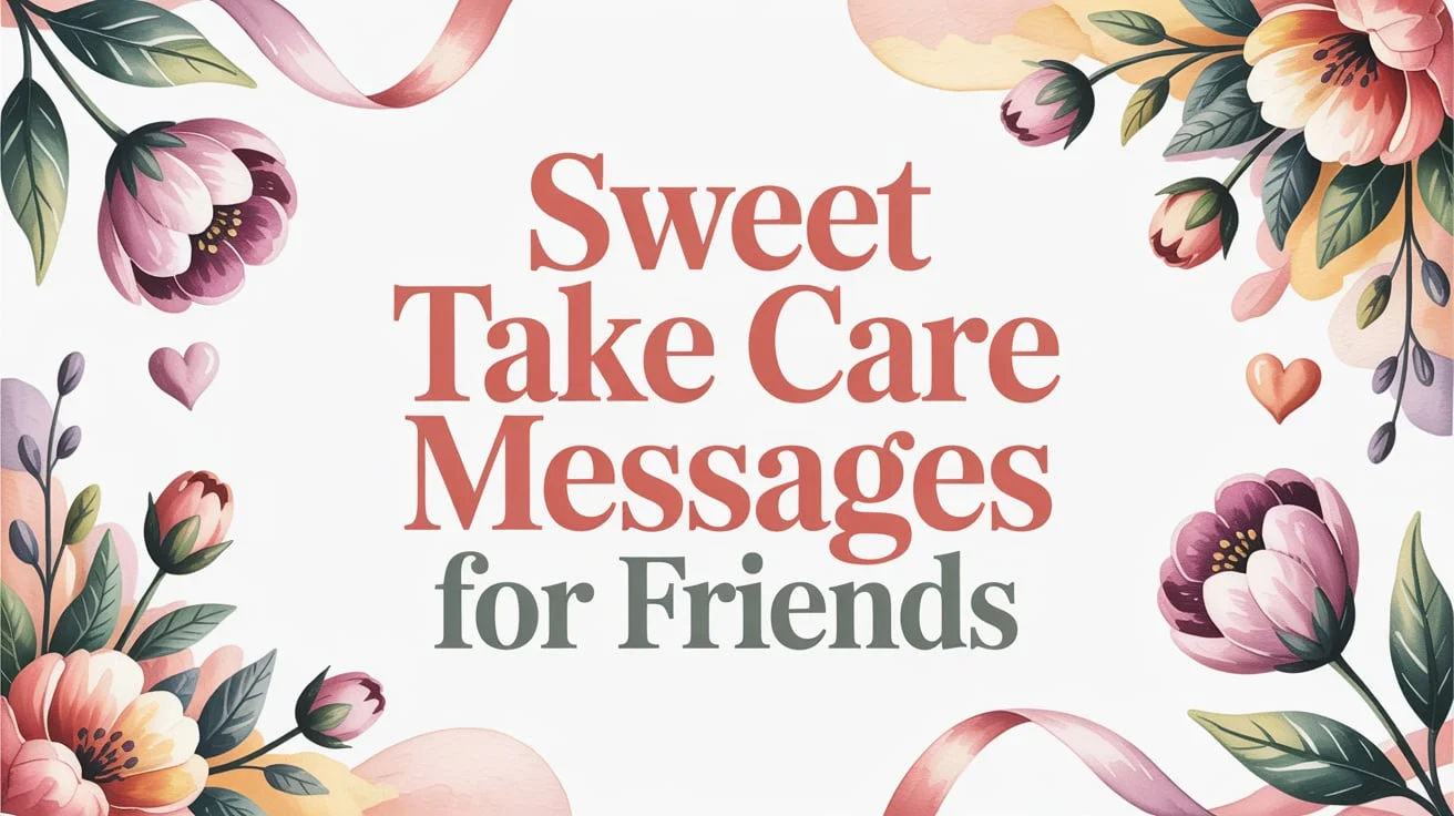 Sweet Take Care Messages for Friends