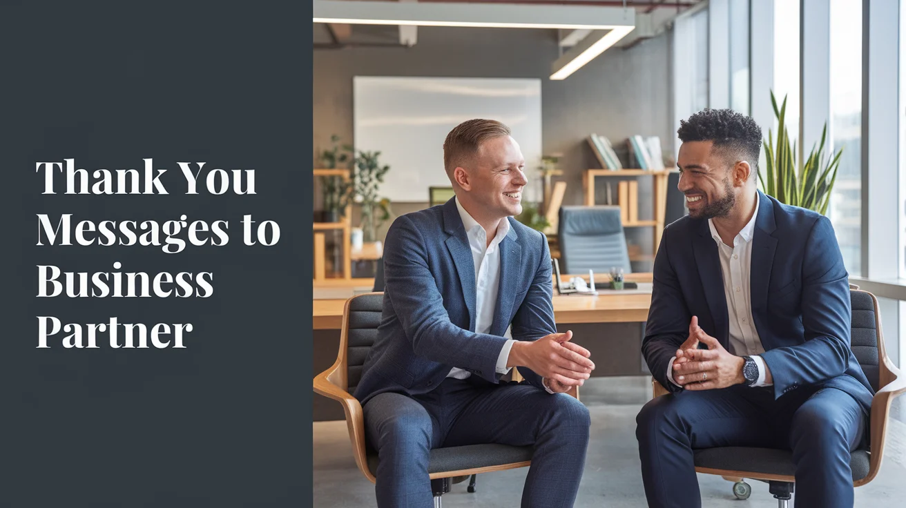 Thank You Messages to Business Partner