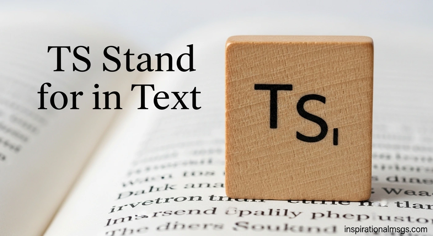 TS Stand for in Text