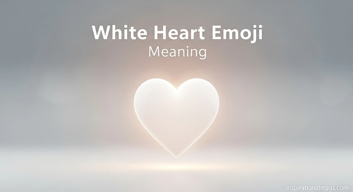 White Heart Emoji Meaning
