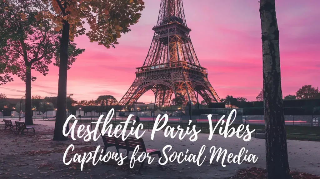Aesthetic Paris Vibes Captions for Social Media