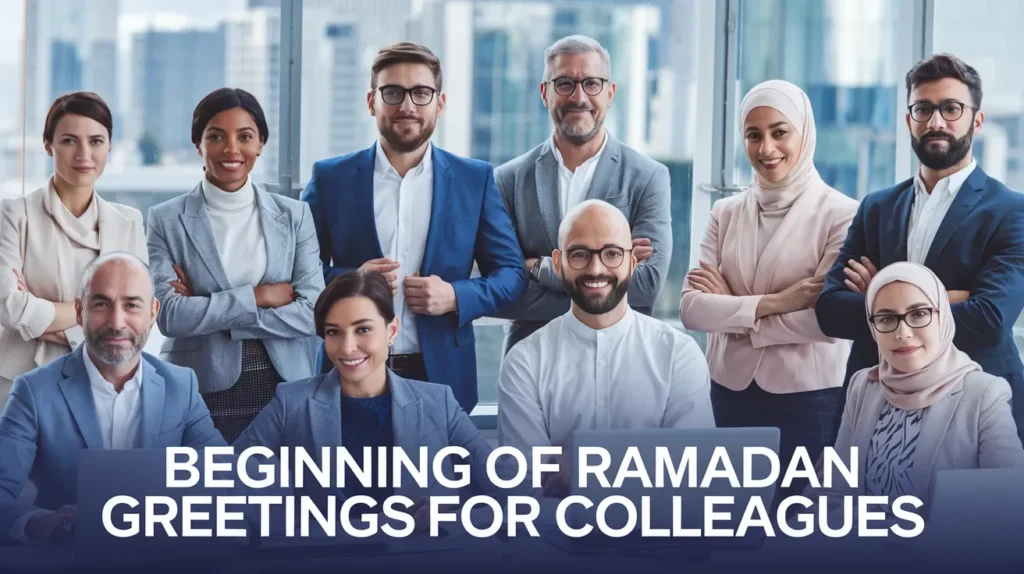 Beginning of Ramadan Greetings for Colleagues