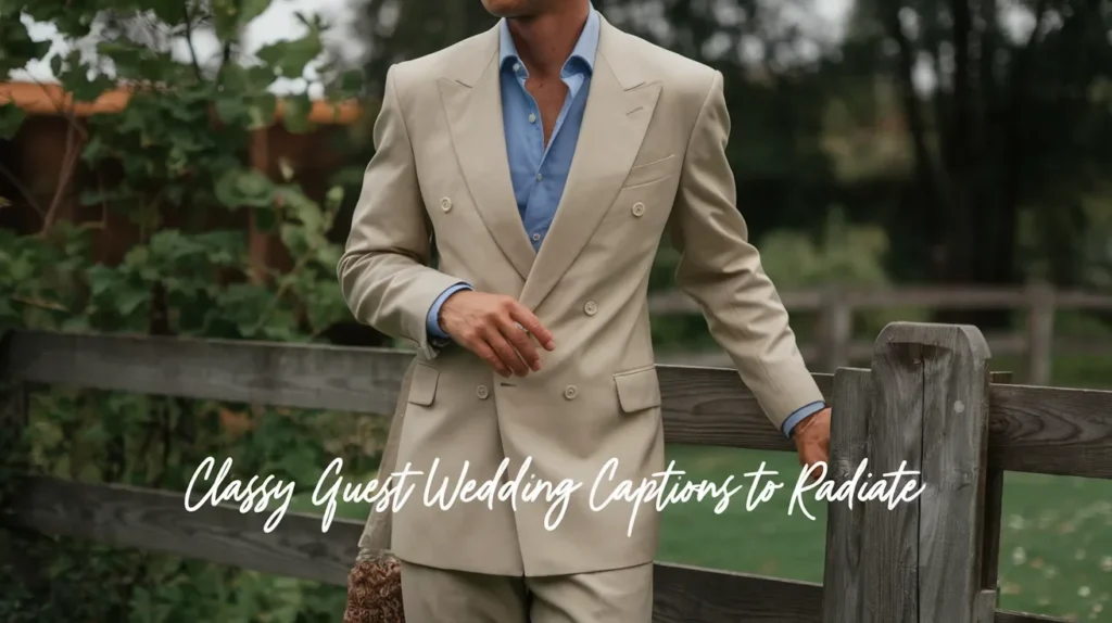 Classy Guest Wedding Captions to Radiate