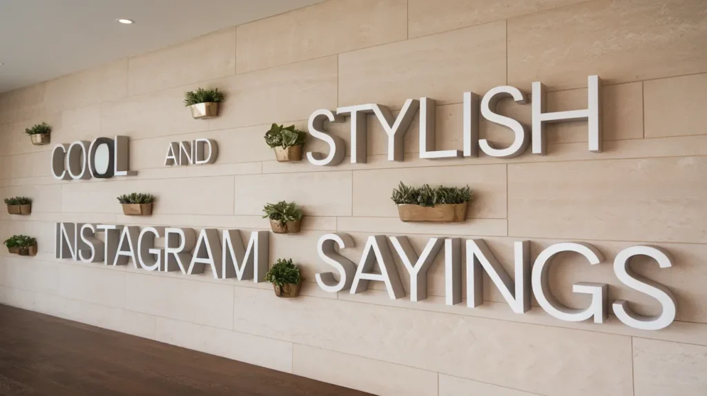 Cool and Stylish Instagram Sayings