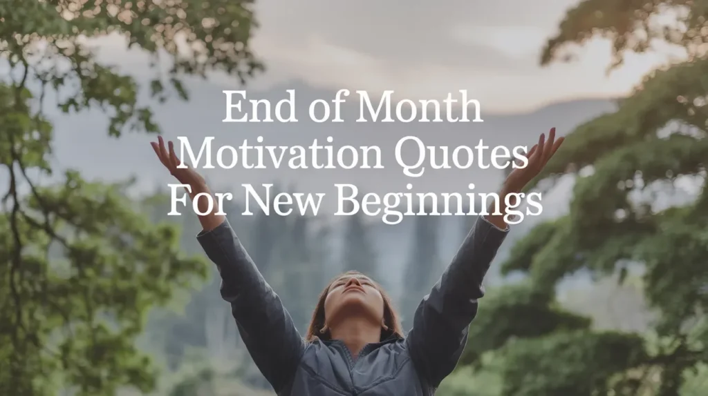End of Month Motivation Quotes for New Beginnings