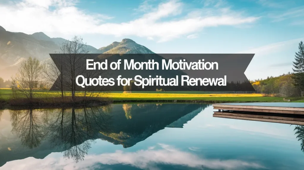 End of Month Motivation Quotes for Spiritual Renewal