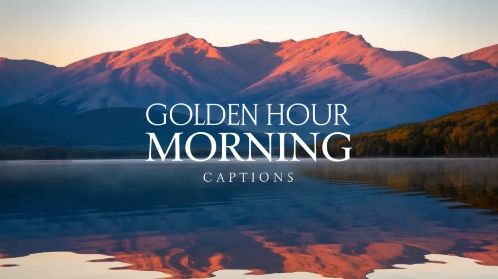 Golden Hour Morning Captions