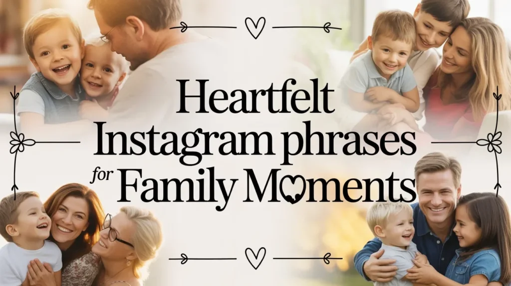 Heartfelt Instagram Phrases for Family Moments