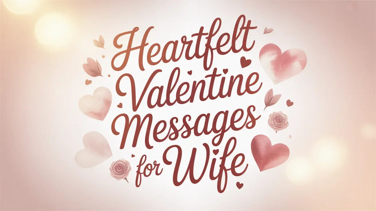Heartfelt Valentine Messages for Wife