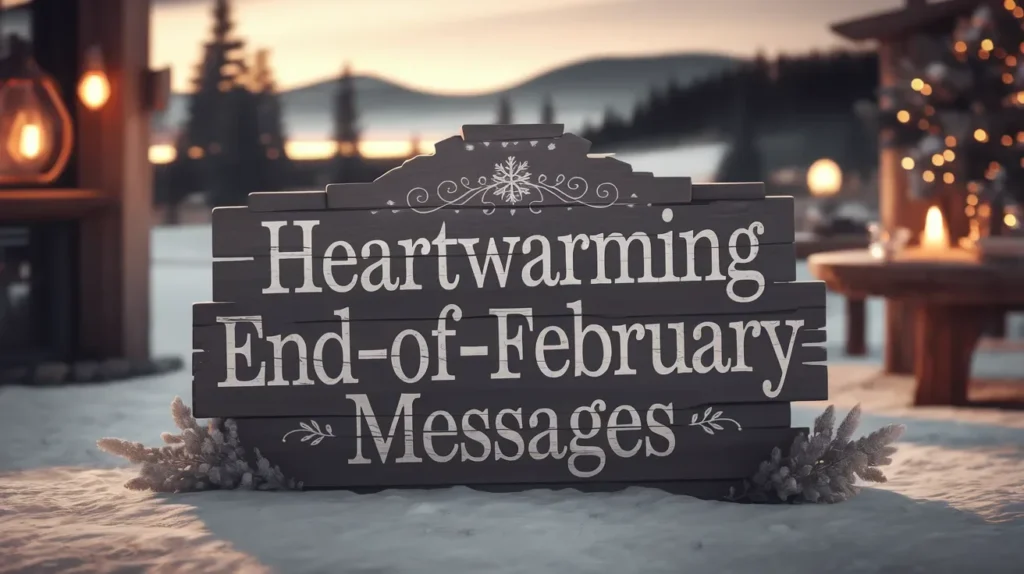 Heartwarming End-of-February Messages