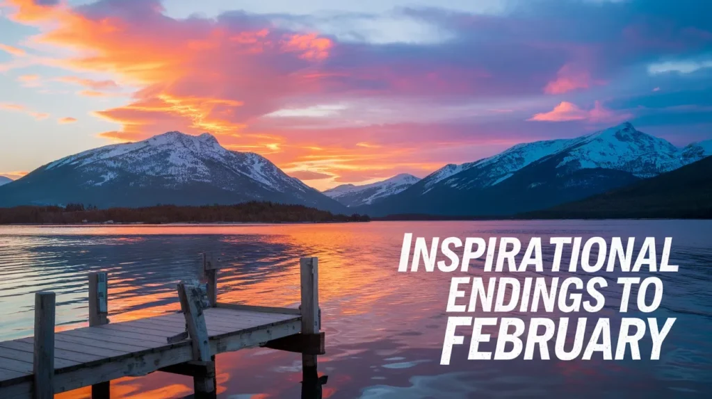 Inspirational Endings to February