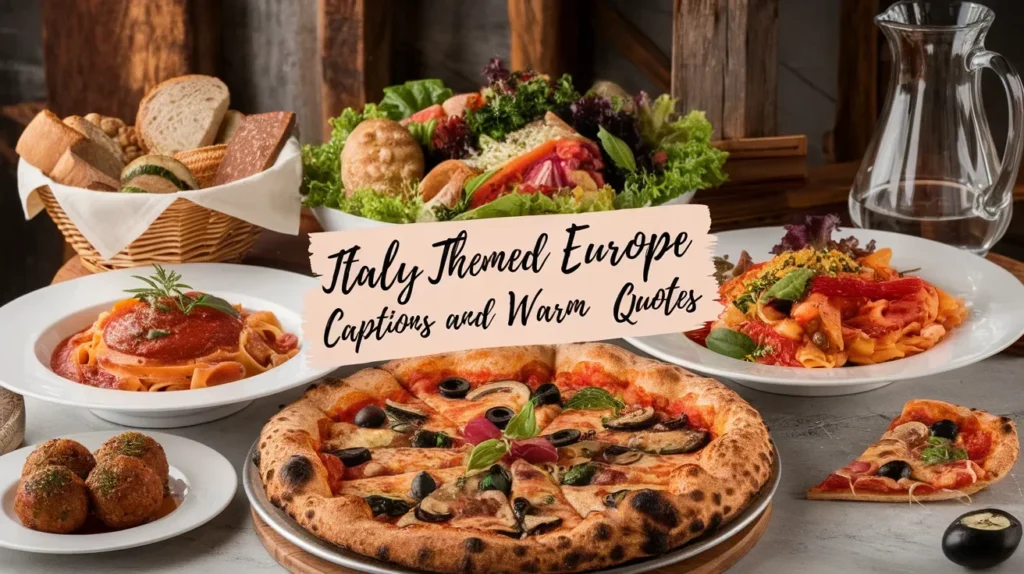 Italy Themed Europe Captions and Warm Quotes