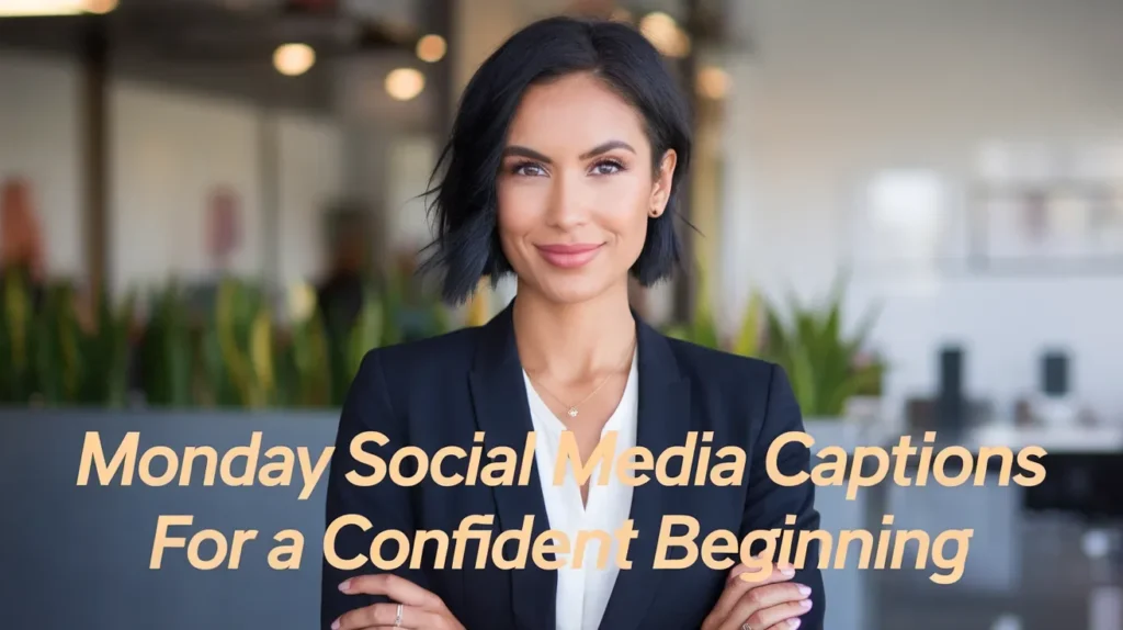 Monday Social Media Captions for a Confident Beginning