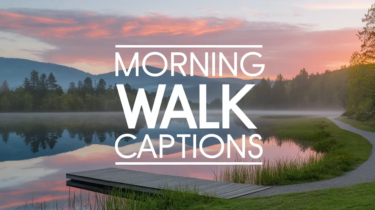 Morning Walk Captions