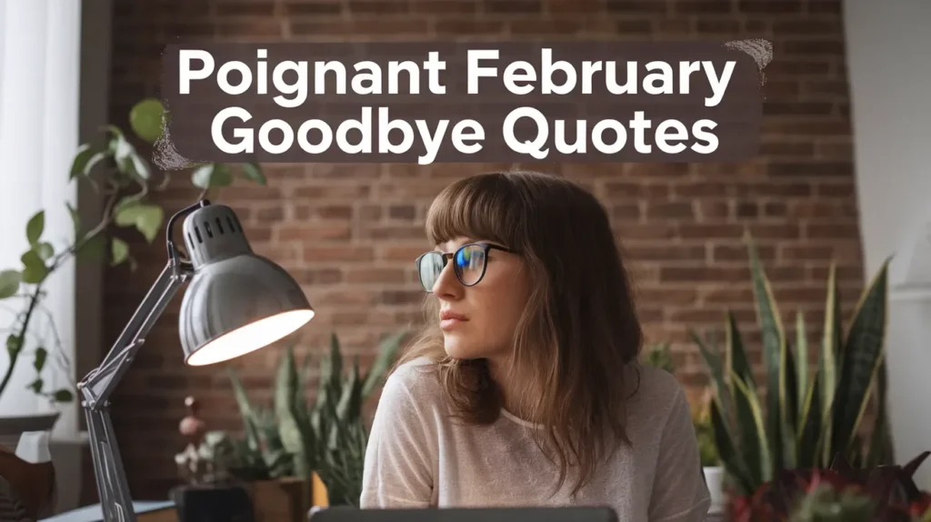 Poignant February Goodbye Quotes