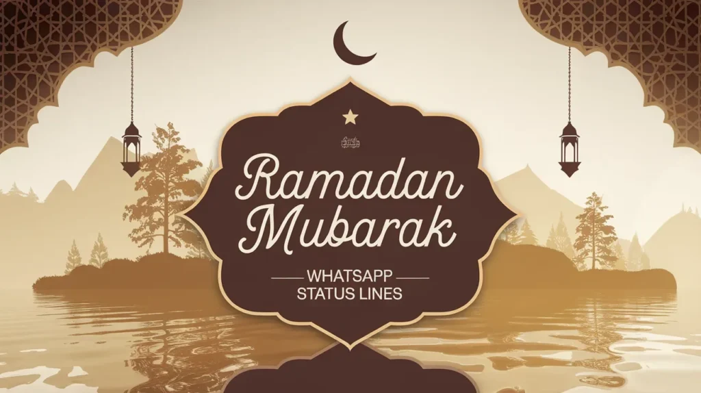 Ramadan Mubarak WhatsApp Status Lines